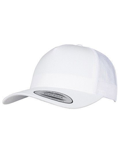 5-Panel Retro Trucker Cap- Weiss