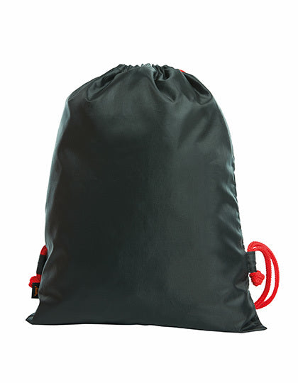 Drawstring Bag Flash - Rot - Schwarz