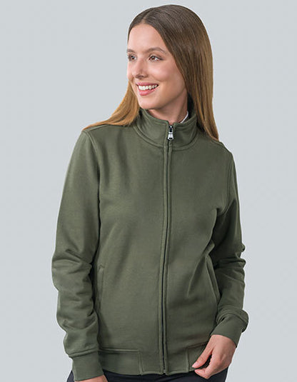 Women´s Premium Full-Zip Sweat Jacket -   Weiss