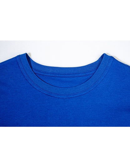 Men´s Organic Heavy Luxury Roundneck Tees - Königsblau