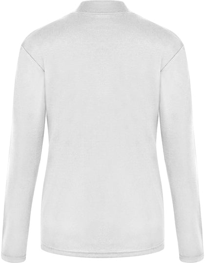 Women´s Premium Highneck Longsleeve Tees - Weiss