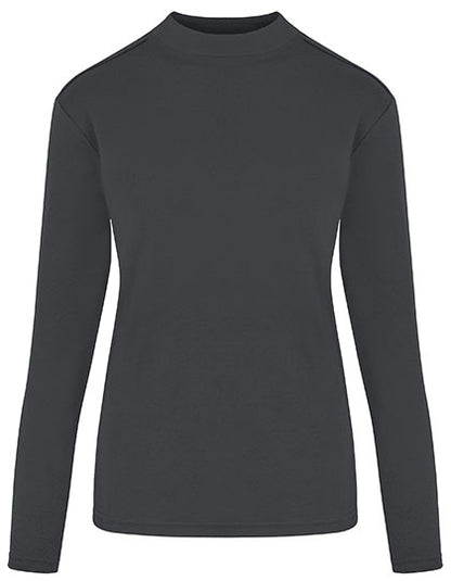 Women´s Premium Highneck Longsleeve Tees - Dunkelgrau