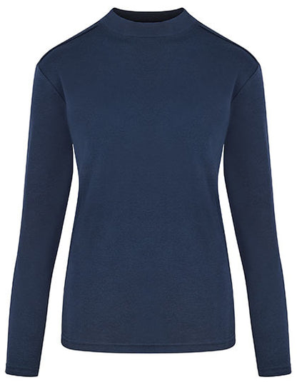 Women´s Premium Highneck Longsleeve Tees - Marine