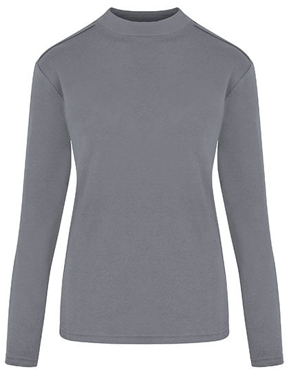 Women´s Premium Highneck Longsleeve Tees - Stein