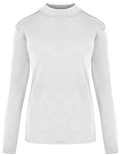 Women´s Premium Highneck Longsleeve Tees - Weiss