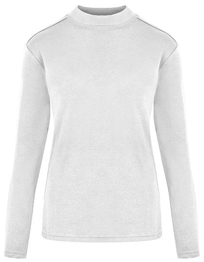 Women´s Premium Highneck Longsleeve Tees - Weiss
