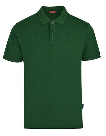 Men´s Heavy Performance Polo - Flaschengrün