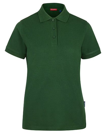 Women´s Heavy Performance Polo -   Flaschengrün