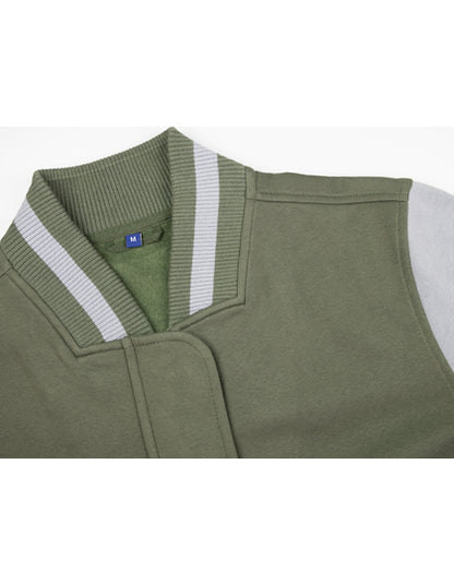 Men´s Premium College Jacket -  Olive - Stein