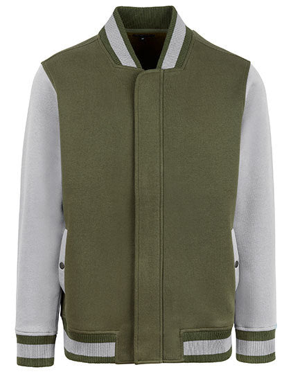 Men´s Premium College Jacket -  Olive - Stein
