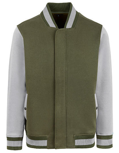 Men´s Premium College Jacket -  Olive - Stein