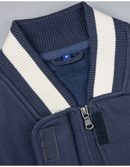 Women´s Premium College Jacket - Marine  - Cremefarben