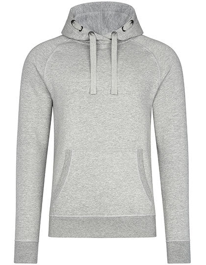 Unisex Premium Raglan Hoody - Graue Melange