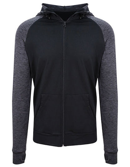 Men´s Cool Contrast Zoodie - Schwaraz - Schwarzer Schiefer