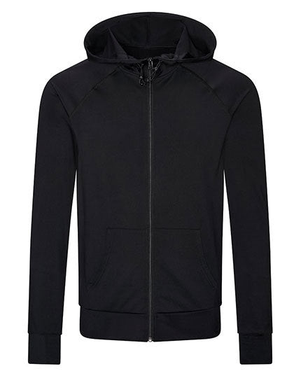 Ladies´ Authentic Zipped Hood Jacket - Schwarz