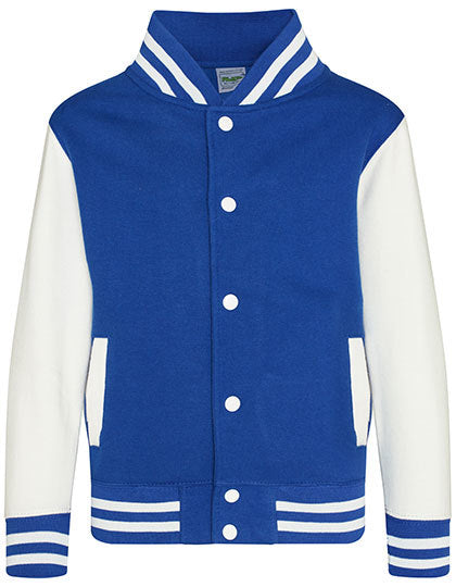 Kids´ Varsity Jacket - Königsblau - Weiss