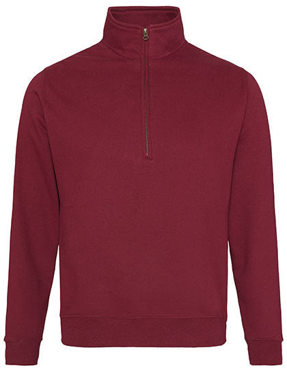 Sophomore 1/4 Zip Sweat -Burgund