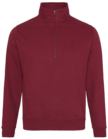 Sophomore 1/4 Zip Sweat -Burgund