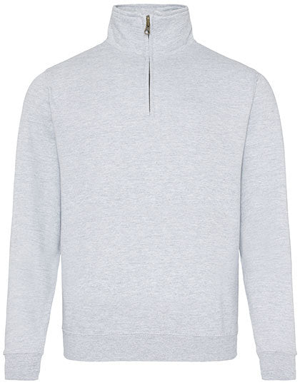 Sophomore 1/4 Zip Sweat - Heather Grey