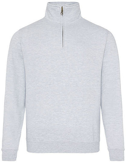 Sophomore 1/4 Zip Sweat - Heather Grey