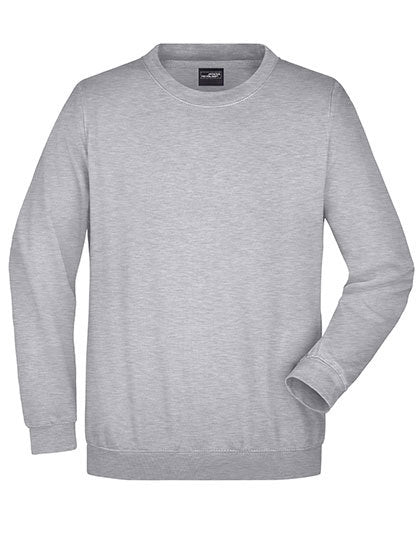 Round Sweat Heavy - Graues Heidekraut