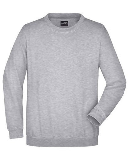 Round Sweat Heavy - Graues Heidekraut
