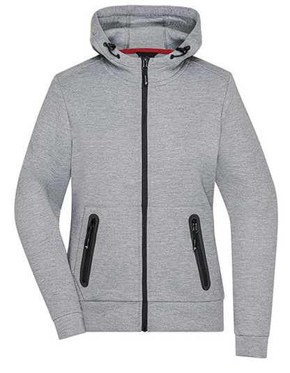 Ladies´ Hooded Jacket - Leichte Melange
