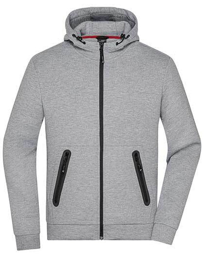 Men´s Hooded Jacket -Leichte Melange