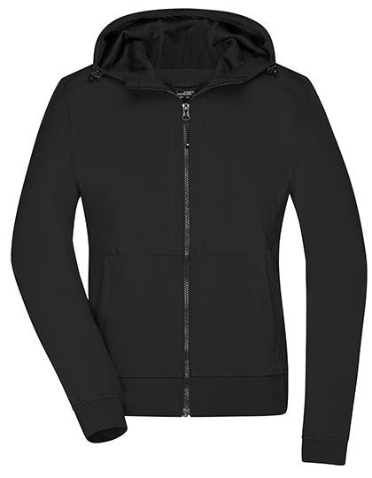 Ladies´ Hooded Softshell Jacket - Schwarz