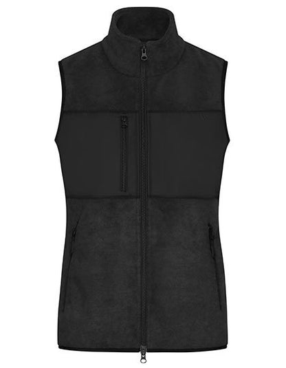 Ladies´ Fleece Vest - Rot - Schwarz