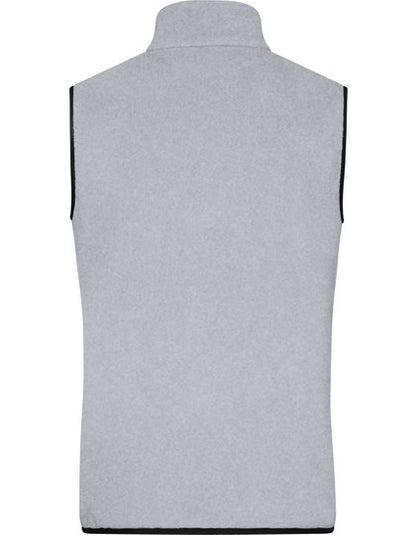Men´s Fleece Vest -  Leichte Melange - Schwarz