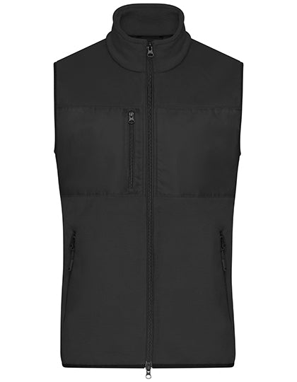 Men´s Fleece Vest -  Schwarz