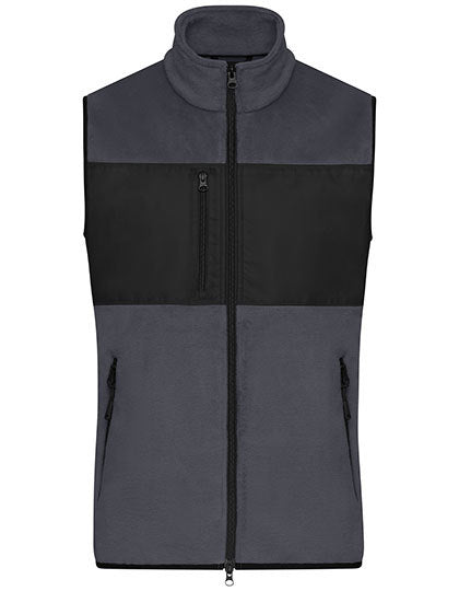 Men´s Fleece Vest - Kohlenstoff - Schwarz