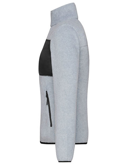 Ladies´ Fleece Jacket -   Leichte Melange - Schwarz