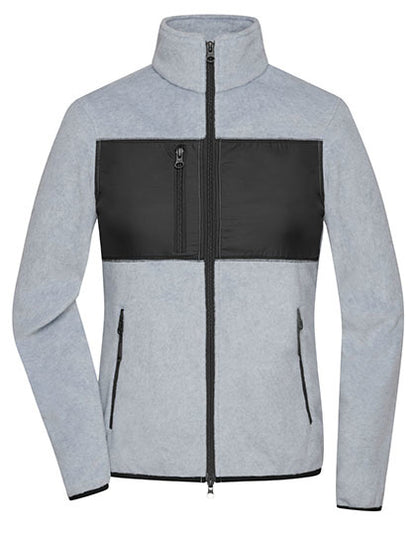 Ladies´ Fleece Jacket -   Leichte Melange - Schwarz