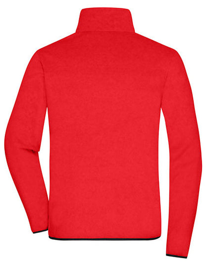 Men´s Fleece Jacket -   Rot     - Schwarz
