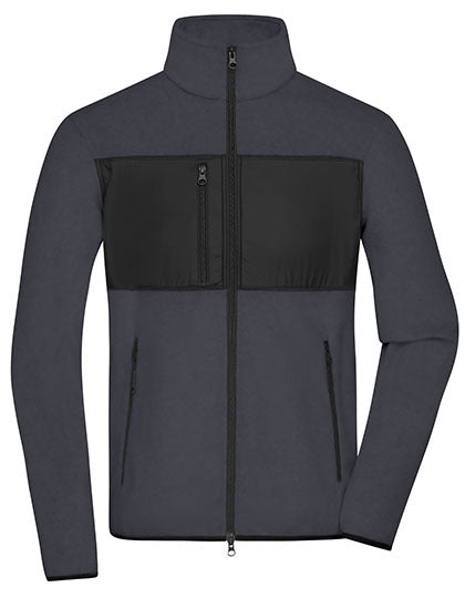 Men´s Fleece Jacket -Kohlenstoff  - Schwarz