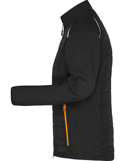 Ladies´ Hybrid Jacket - Neonorange - Schwarz