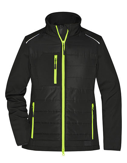 Ladies´ Hybrid Jacket - Neongelb - Schwarz