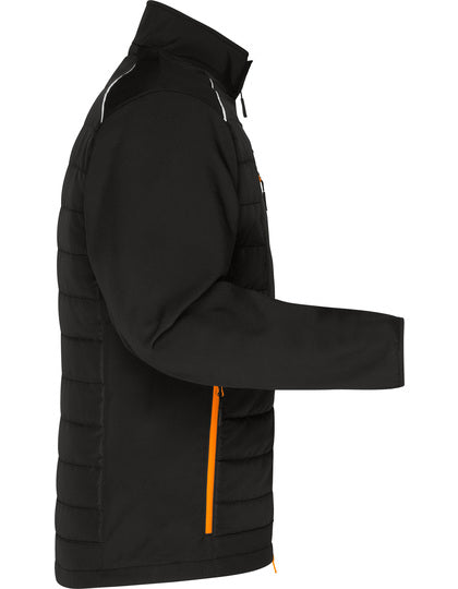 Men´s Hybrid Jacket - Neonorange - Schwarz