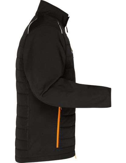 Men´s Hybrid Jacket - Neonorange - Schwarz