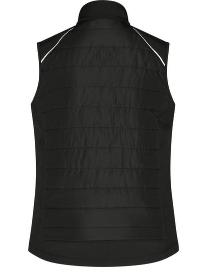 Ladies´ Hybrid Vest - Neonorange - Schwarz