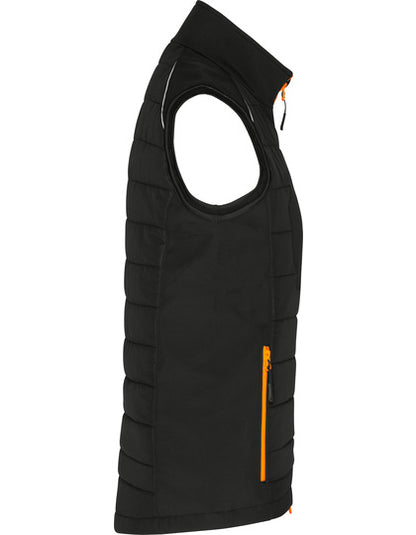 Ladies´ Hybrid Vest - Neonorange - Schwarz