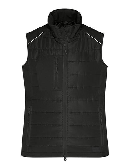 Ladies´ Hybrid Vest - Neongelb - Schwarz