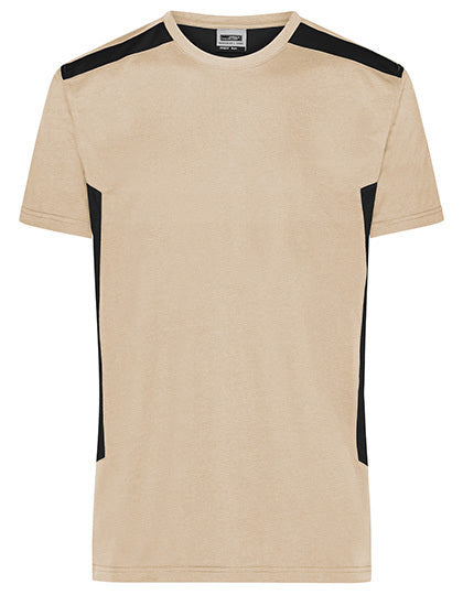 Men´s Workwear T-Shirt -STRONG- - Stein- Schwarz
