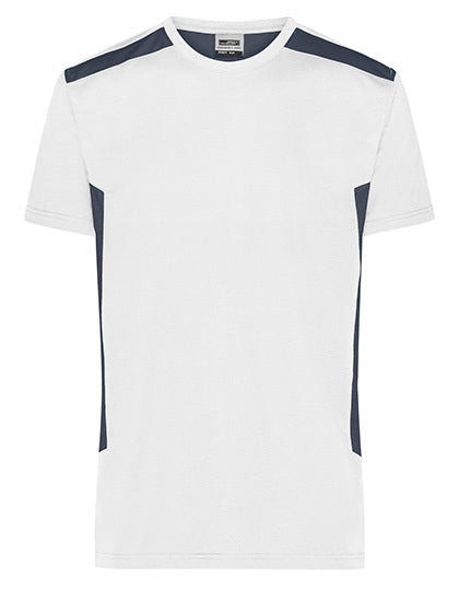 Men´s Workwear Polo -STRONG- - Weiss- Carbon