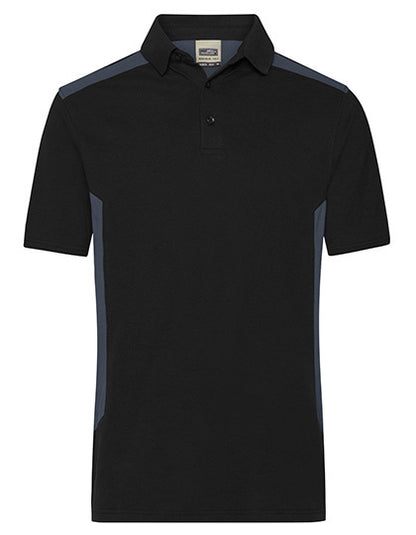 Men´s Workwear Polo -STRONG- - Rot - Schwarz