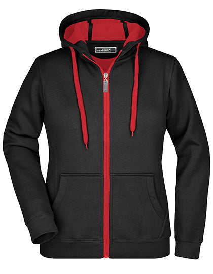 Ladies´ Doubleface Jacket - Rot  - Black