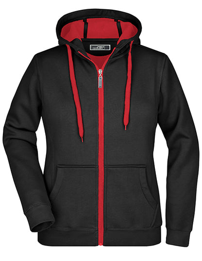Ladies´ Doubleface Jacket - Rot  - Black