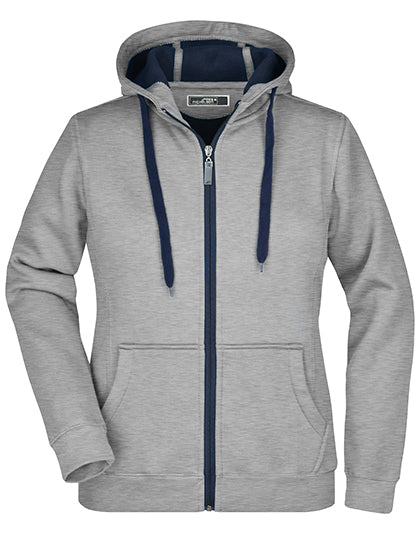 Ladies´ Doubleface Jacket -  Sportgrau (Heather) - Marine